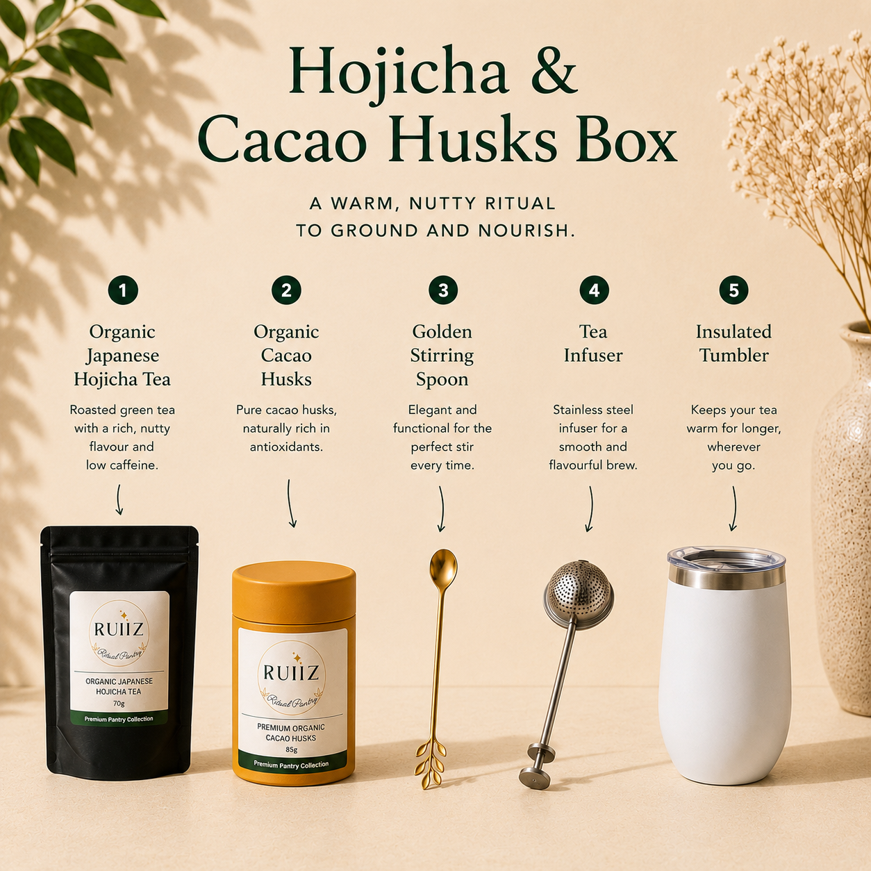 The Hojicha & Cacao Husk Box