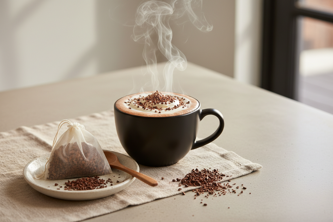 How to make a Cacao Latte at Home using Cacao Husks