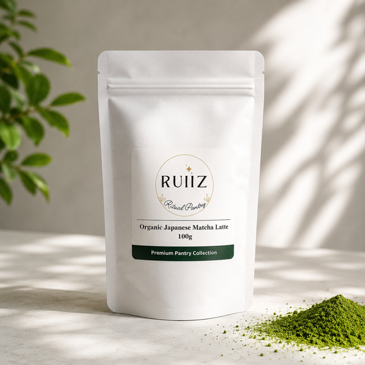 Organic Japanese Matcha Latte 100g - Natural Sweetened