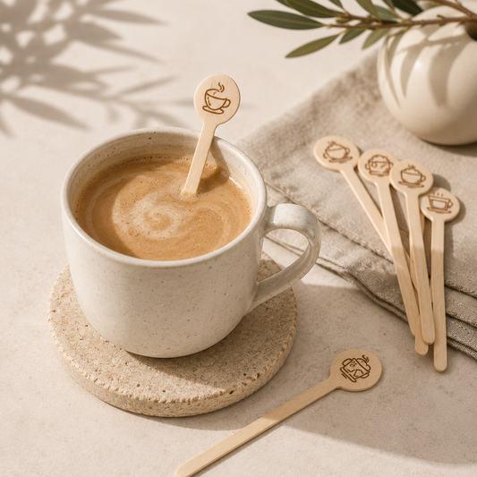 Extra Wooden Latte Stirrer